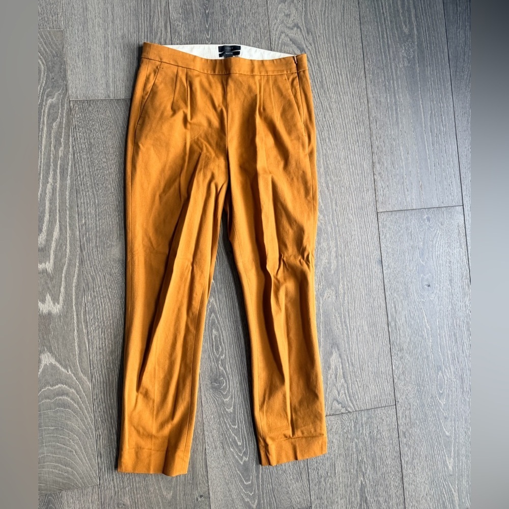 J. Crew Mustard Yellow Tapered Pants